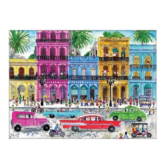 Michael Storrings Cuba 1000 Piece Vibrant Jigsaw Galison Puzzle - Picture 3 of 8